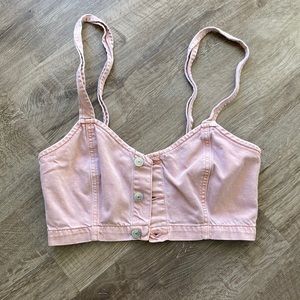 Denim crop top